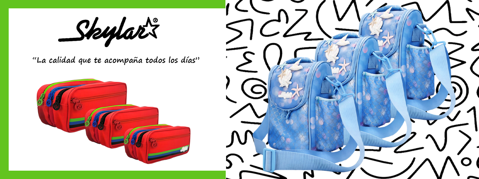 Banner Bazar Skylar- Mochila Escolares y Canoplas Adolescentes